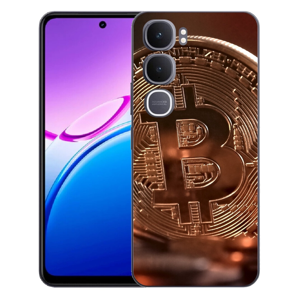 Gelový kryt mmCase na Vivo Y31 5G - bitcoin