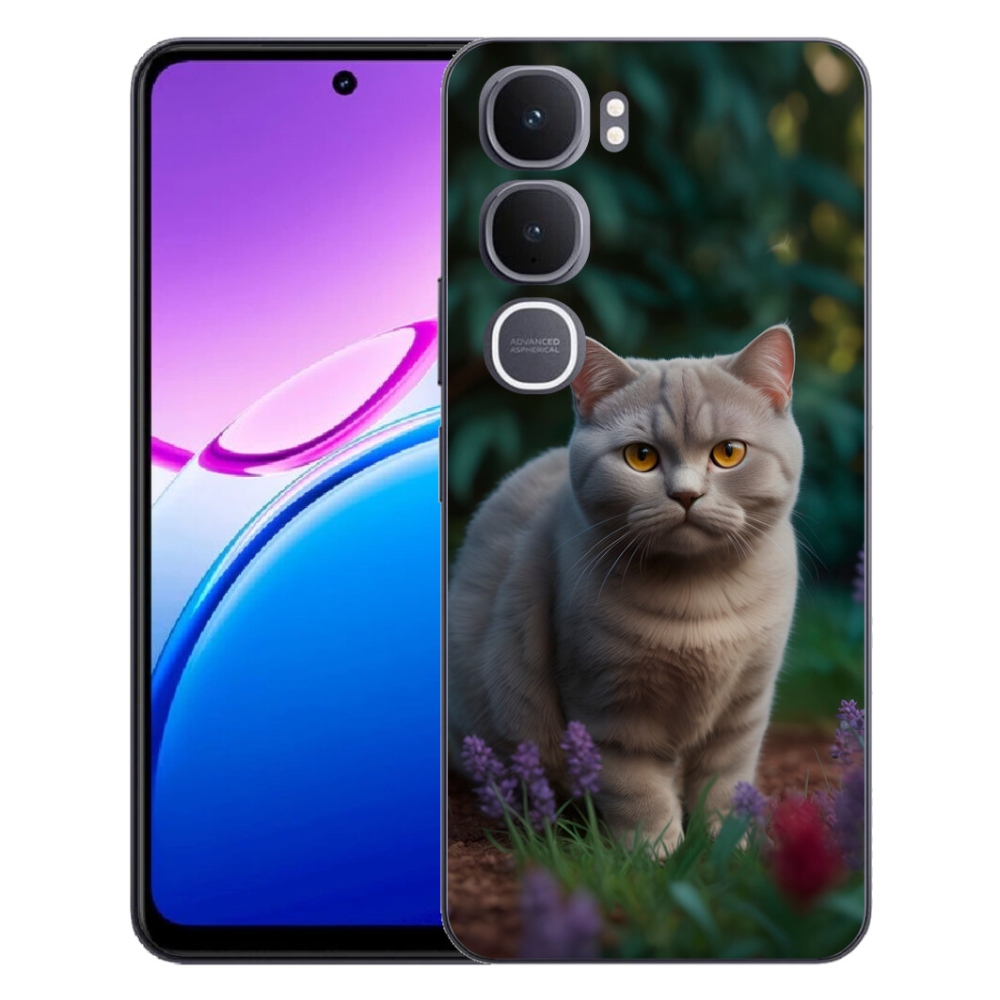 Gelový kryt mmCase na Vivo Y31 5G - britská kočka