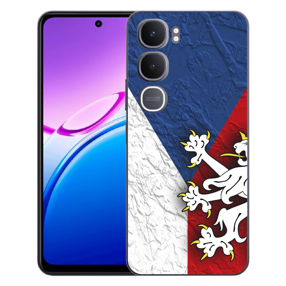 Gelový kryt mmCase na Vivo Y31 5G - česká vlajka 1