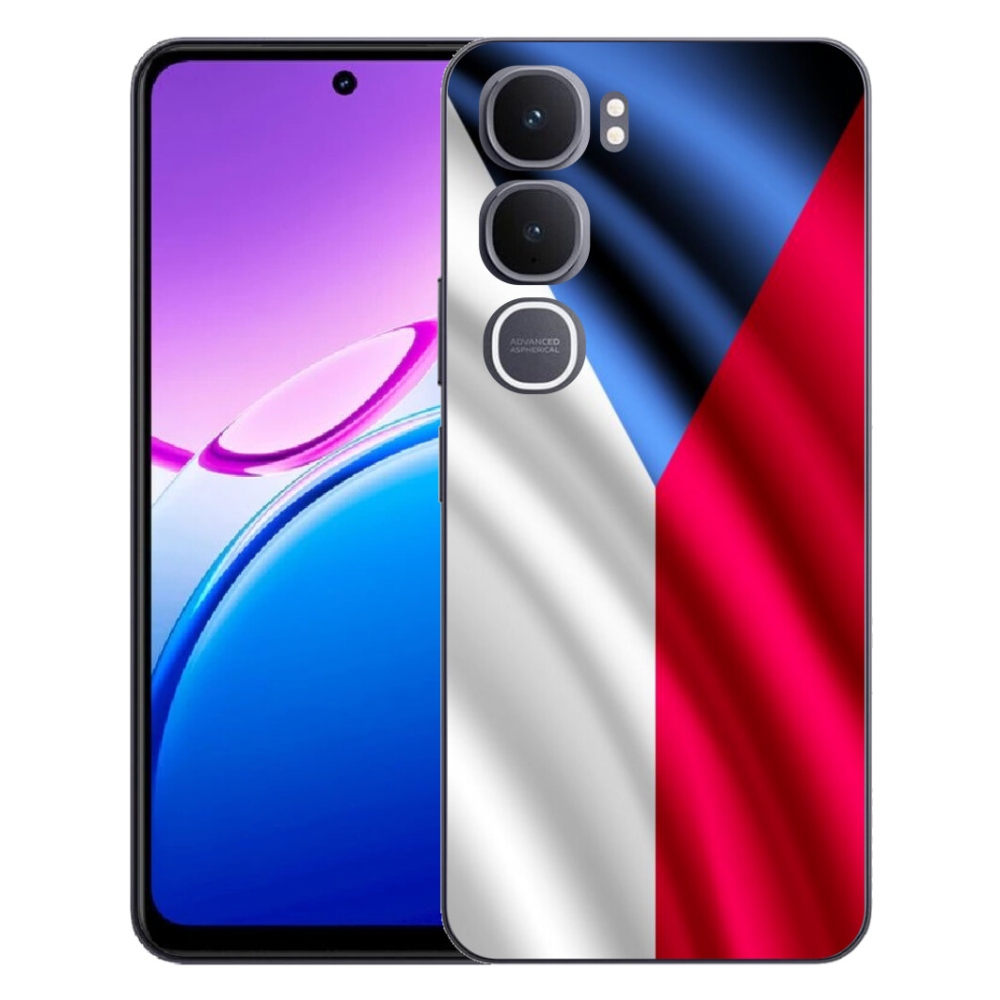 Gelový kryt mmCase na Vivo Y31 5G - česká vlajka