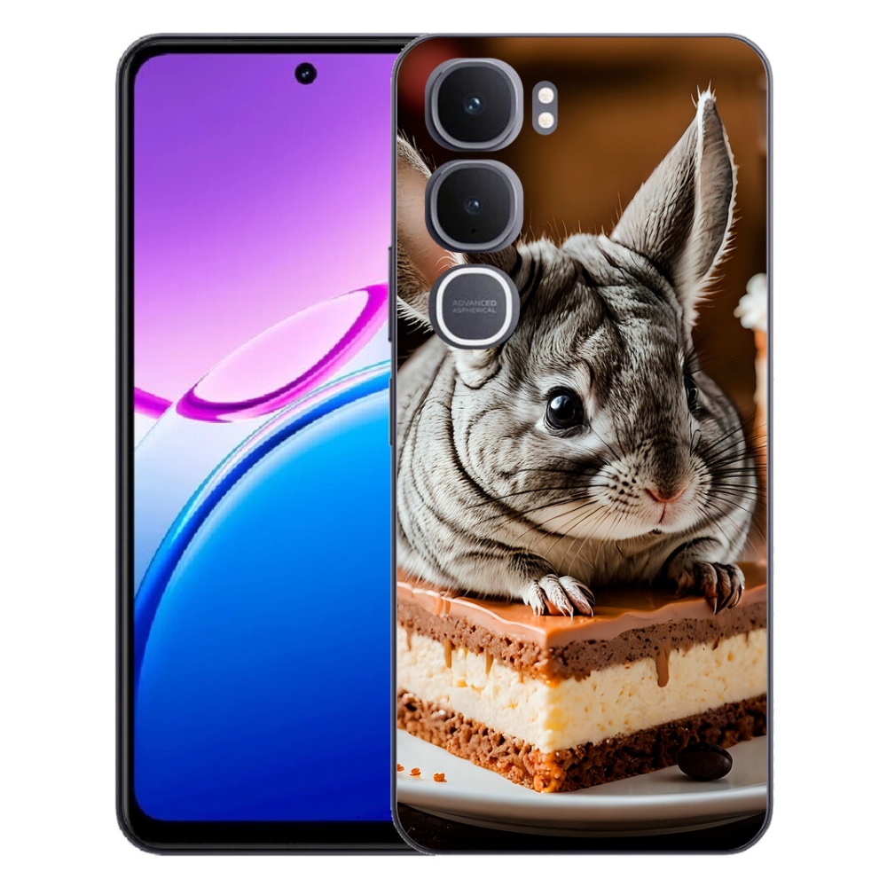 Gelový kryt mmCase na Vivo Y31 5G - činčila