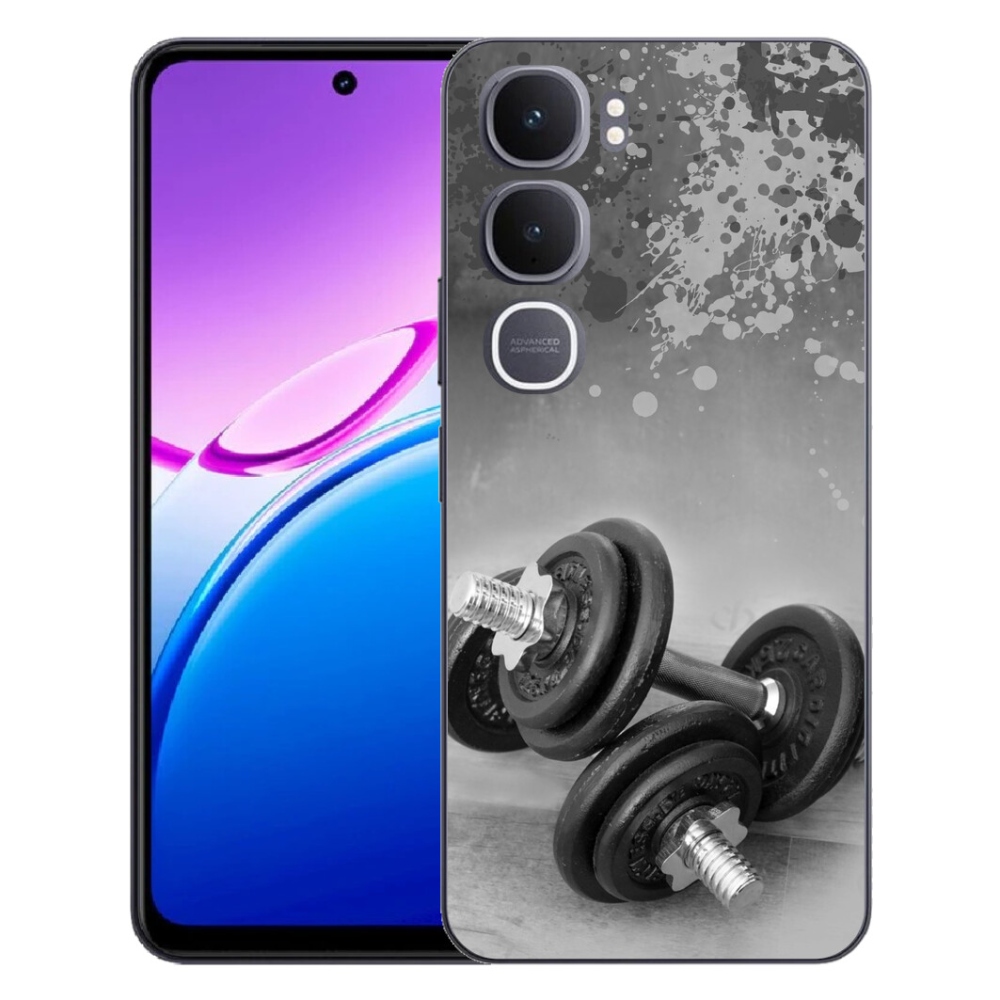 Gelový kryt mmCase na Vivo Y31 5G - činky 1