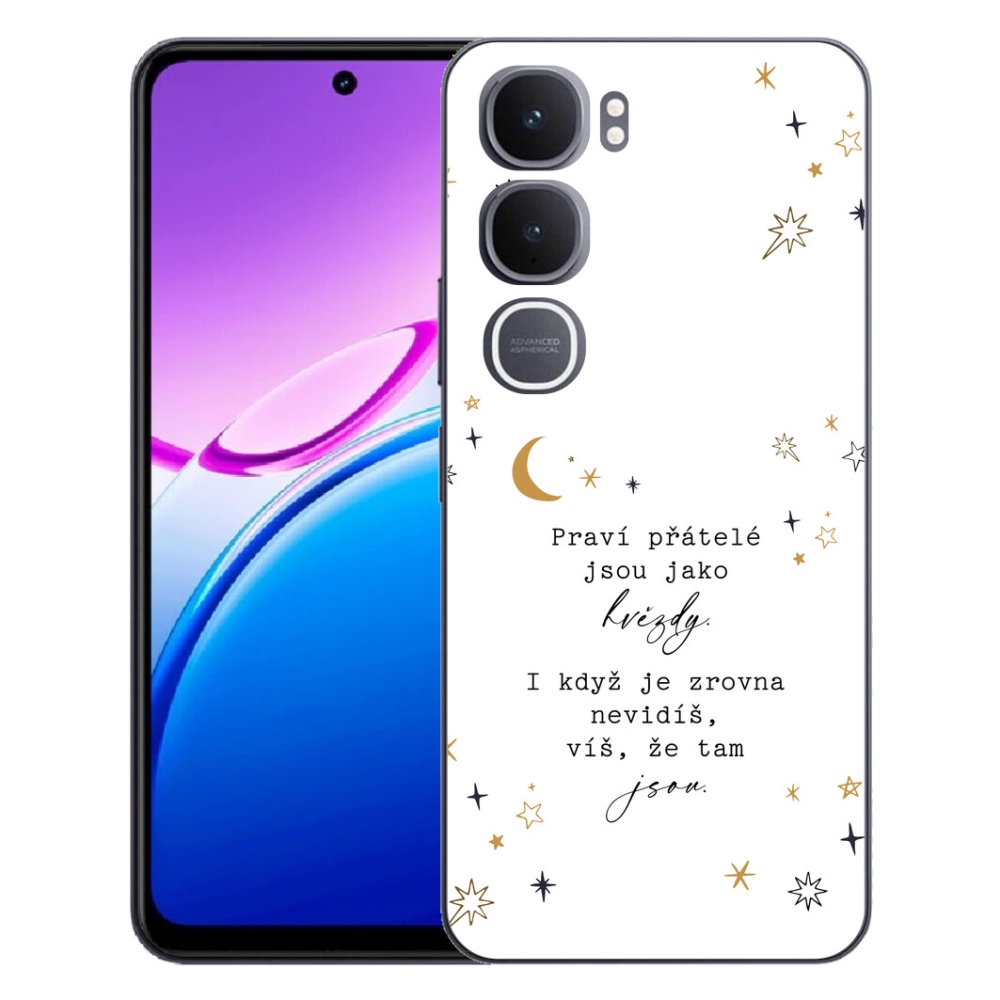 Gelový kryt mmCase na Vivo Y31 5G - citát 6 bílé pozadí