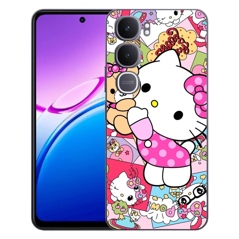 Gelový kryt mmCase na Vivo Y31 5G - cute kitty