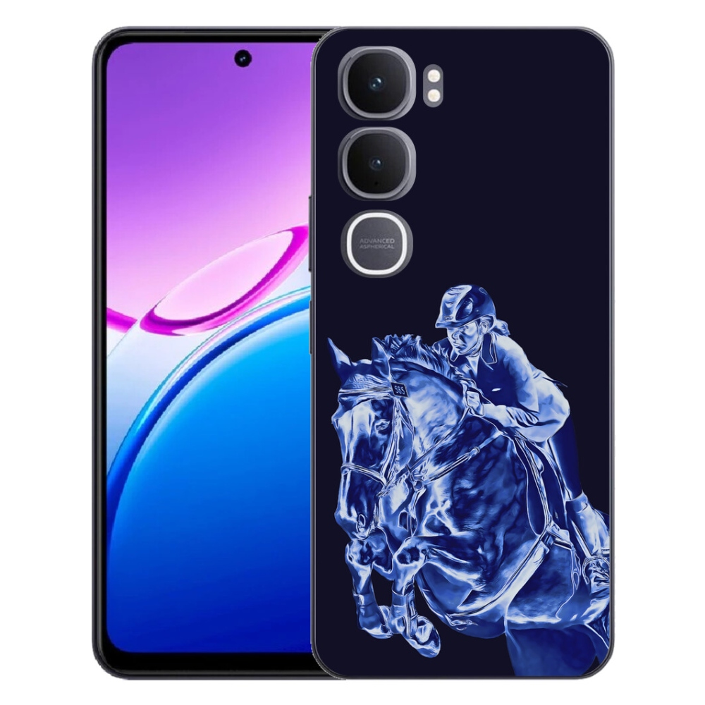 Gelový kryt mmCase na Vivo Y31 5G - dostihový kůň