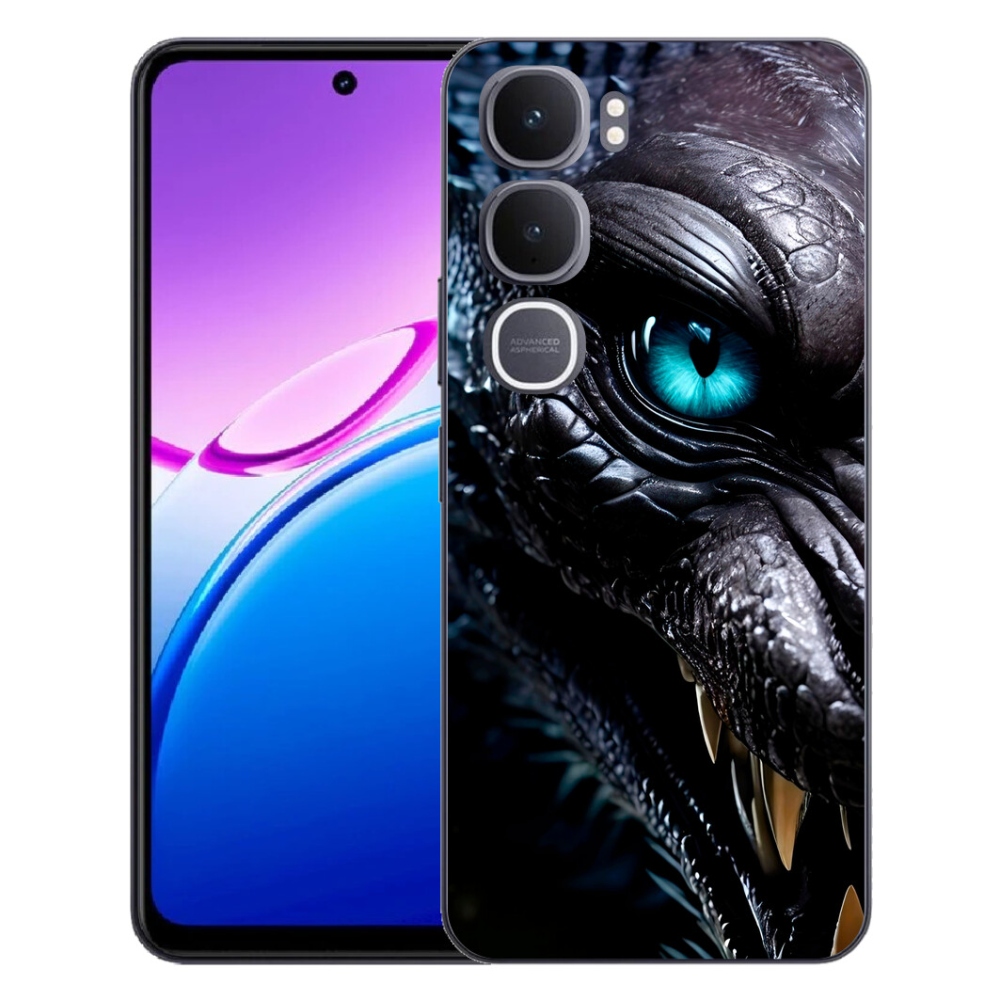 Gelový kryt mmCase na Vivo Y31 5G - dračí pohled