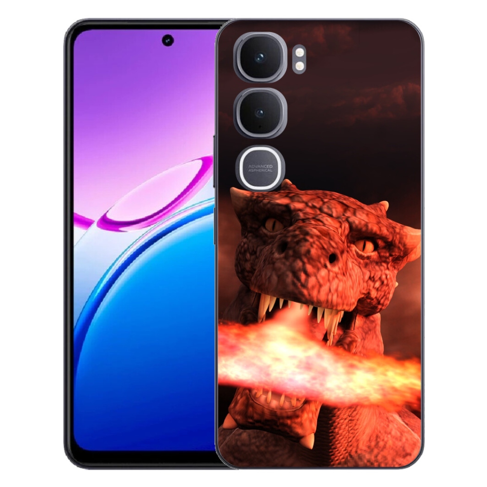 Gelový kryt mmCase na Vivo Y31 5G - drak