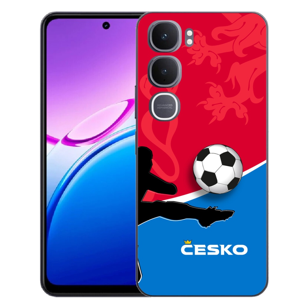 Gelový kryt mmCase na Vivo Y31 5G - fotbal Česko 2