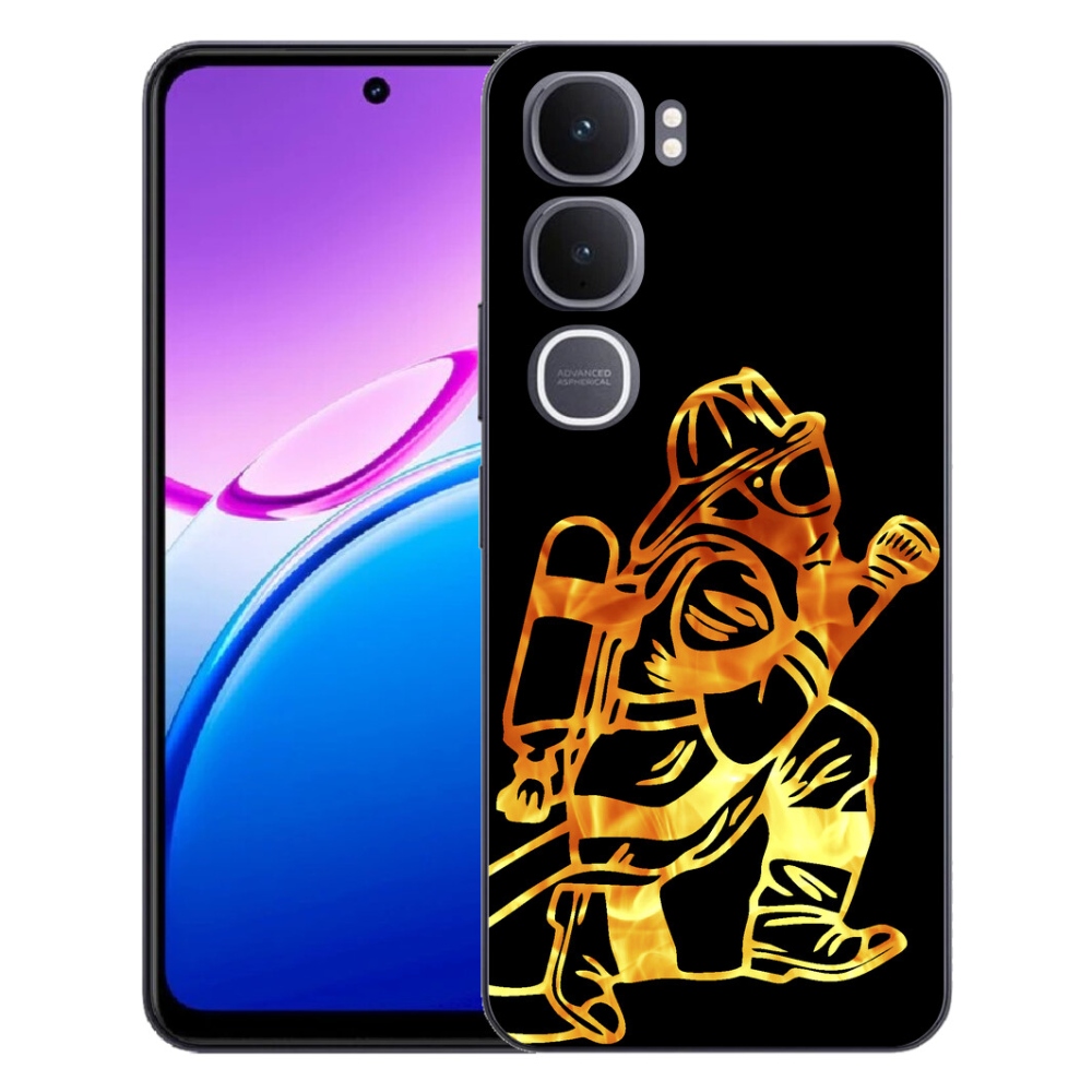 Gelový kryt mmCase na Vivo Y31 5G - hasič 1