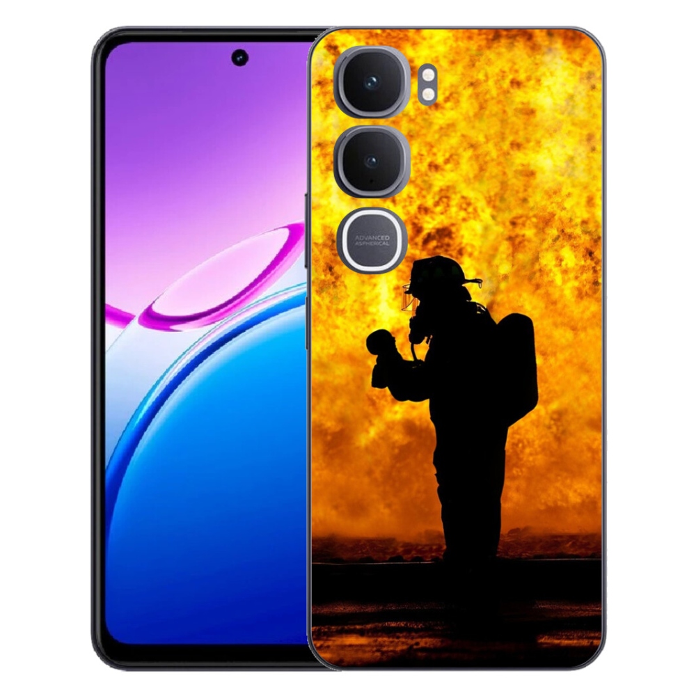Gelový kryt mmCase na Vivo Y31 5G - hasič