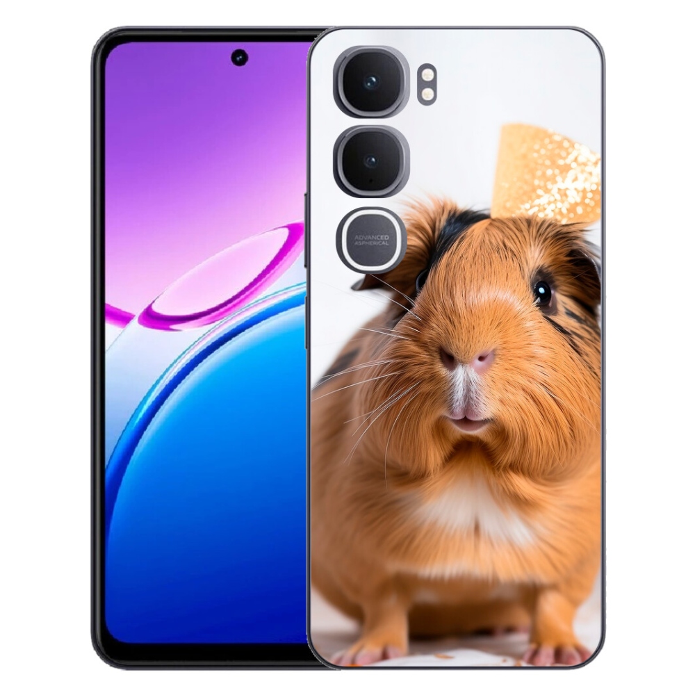Gelový kryt mmCase na Vivo Y31 5G - hnědé morče