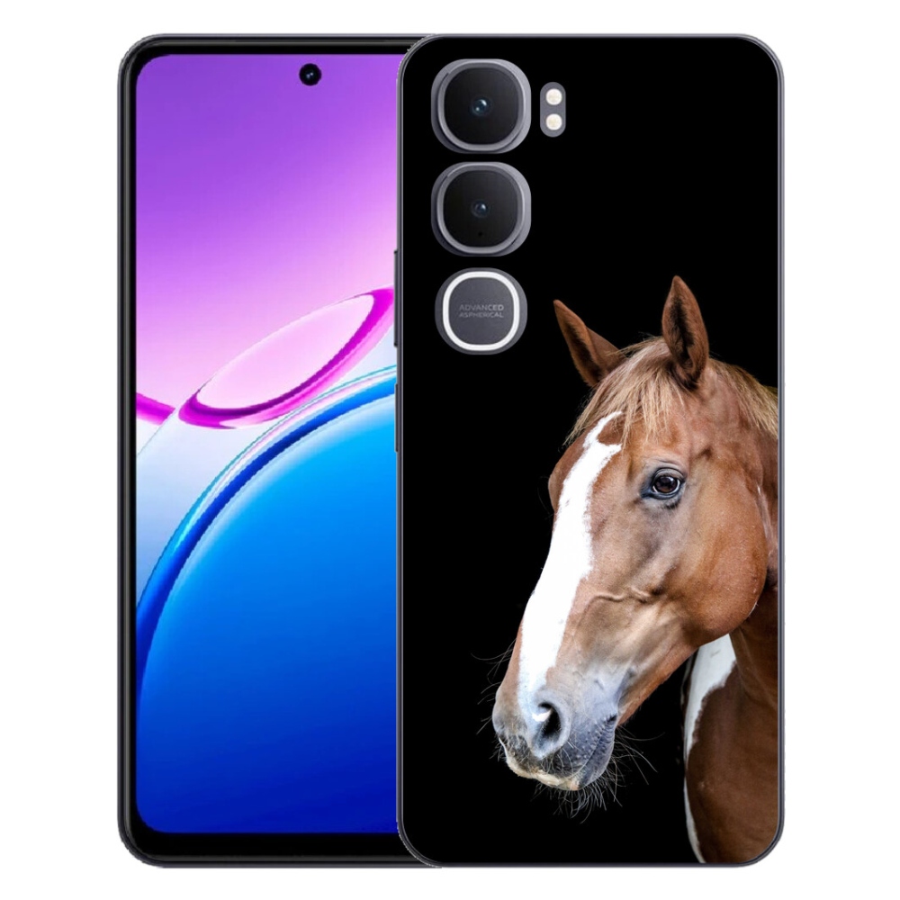 Gelový kryt mmCase na Vivo Y31 5G - hnědý kůň 3