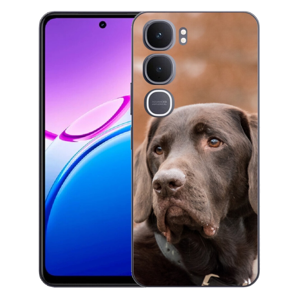 Gelový kryt mmCase na Vivo Y31 5G - hnědý labrador