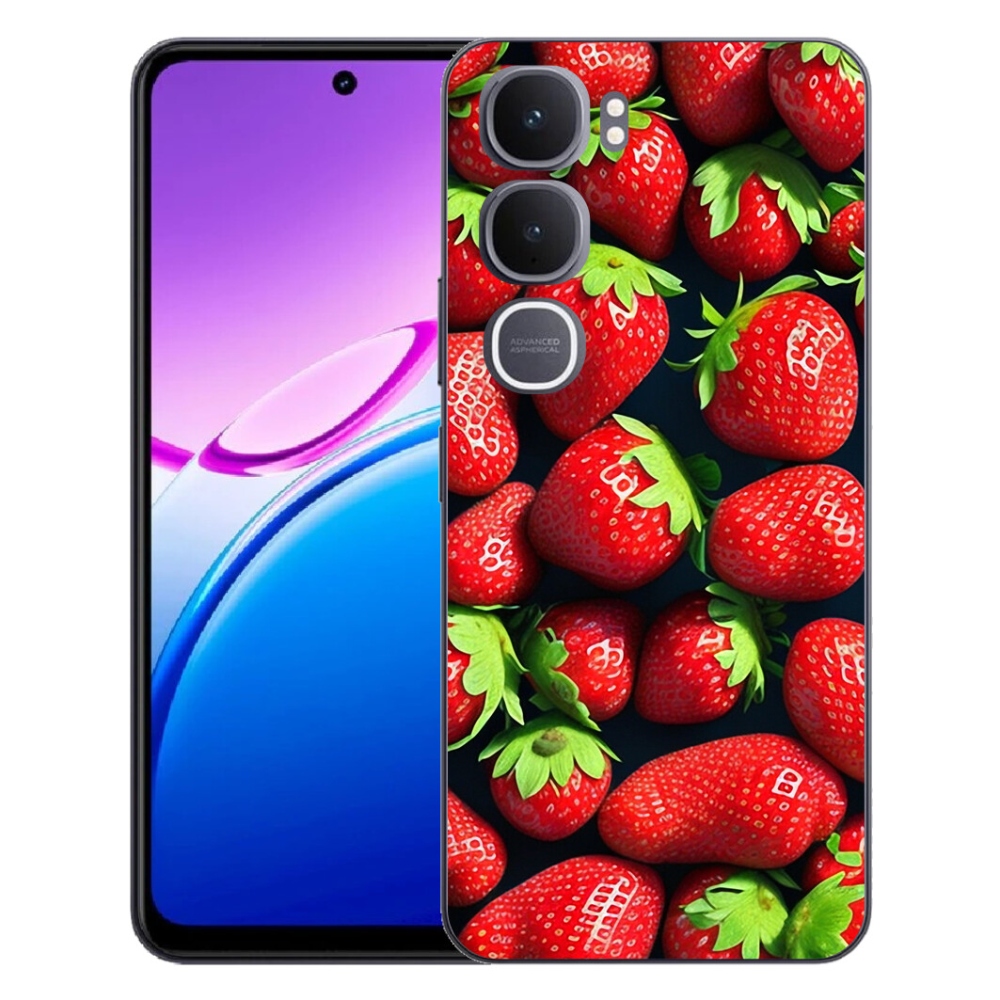 Gelový kryt mmCase na Vivo Y31 5G - jahody