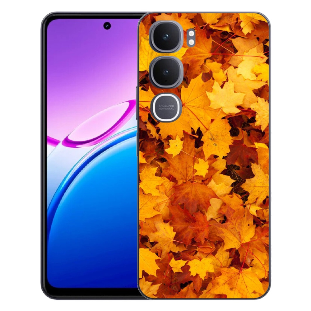 Gelový kryt mmCase na Vivo Y31 5G - javorové listy