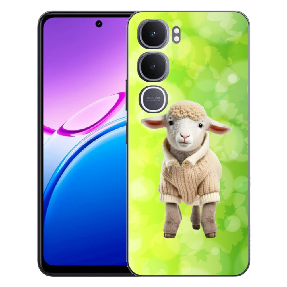 Gelový kryt mmCase na Vivo Y31 5G - jehně ve svetru