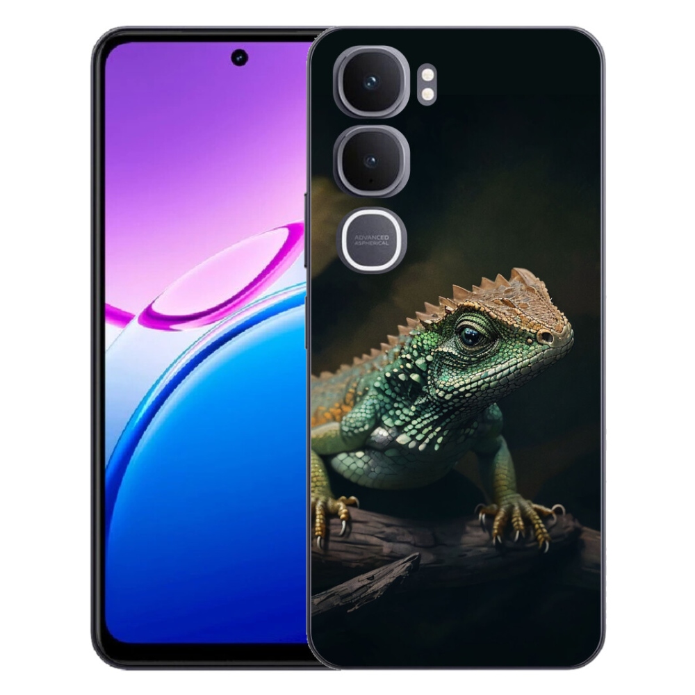 Gelový kryt mmCase na Vivo Y31 5G - ještěr