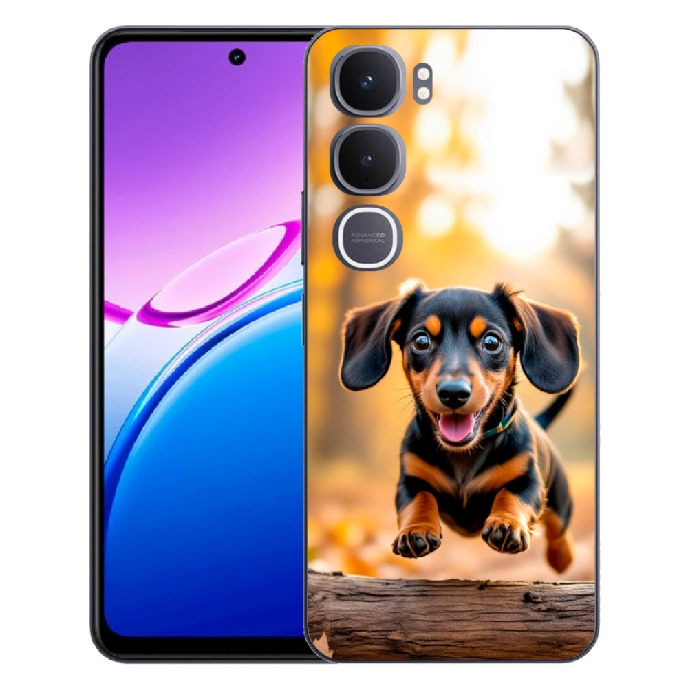 Gelový kryt mmCase na Vivo Y31 5G - jezevčík 2