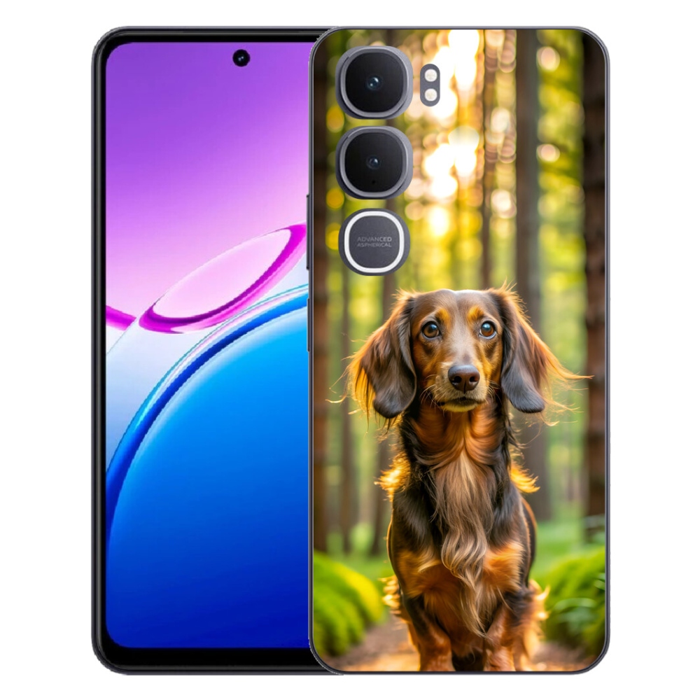 Gelový kryt mmCase na Vivo Y31 5G - jezevčík 4