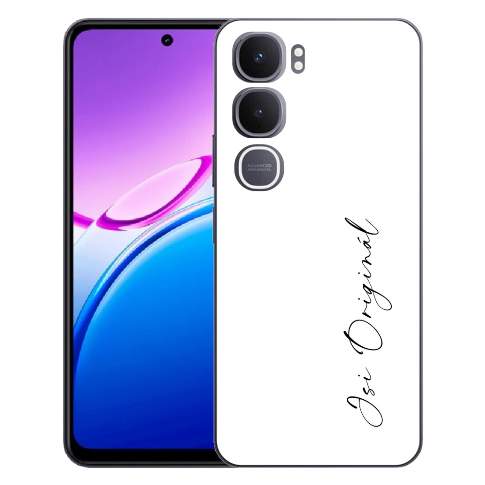 Gelový kryt mmCase na Vivo Y31 5G - jsi originál bílé pozadí