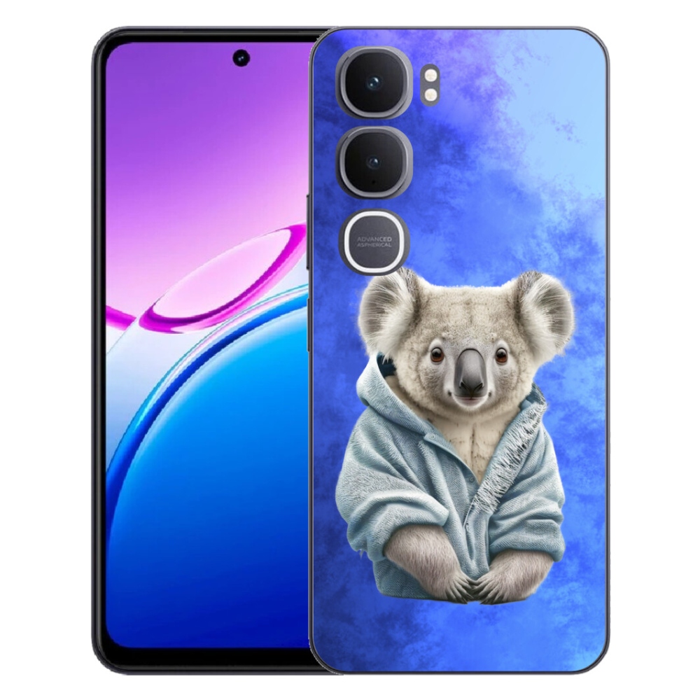 Gelový kryt mmCase na Vivo Y31 5G - koala ve svetru