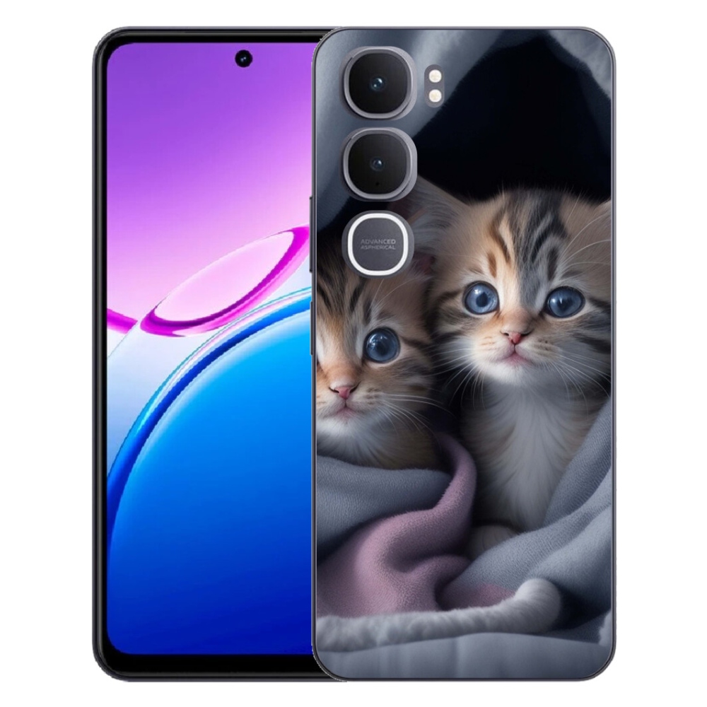Gelový kryt mmCase na Vivo Y31 5G - kočičí duo 2