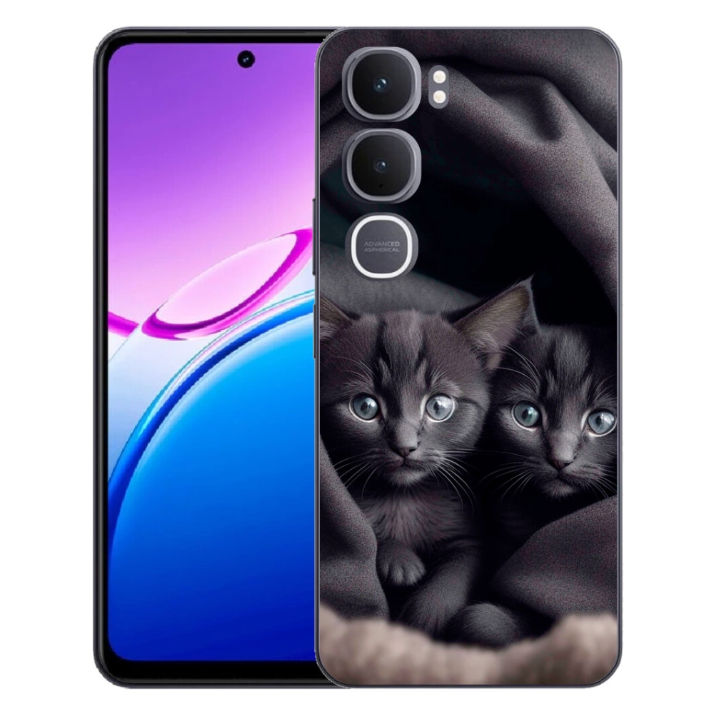 Gelový kryt mmCase na Vivo Y31 5G - kočičí duo