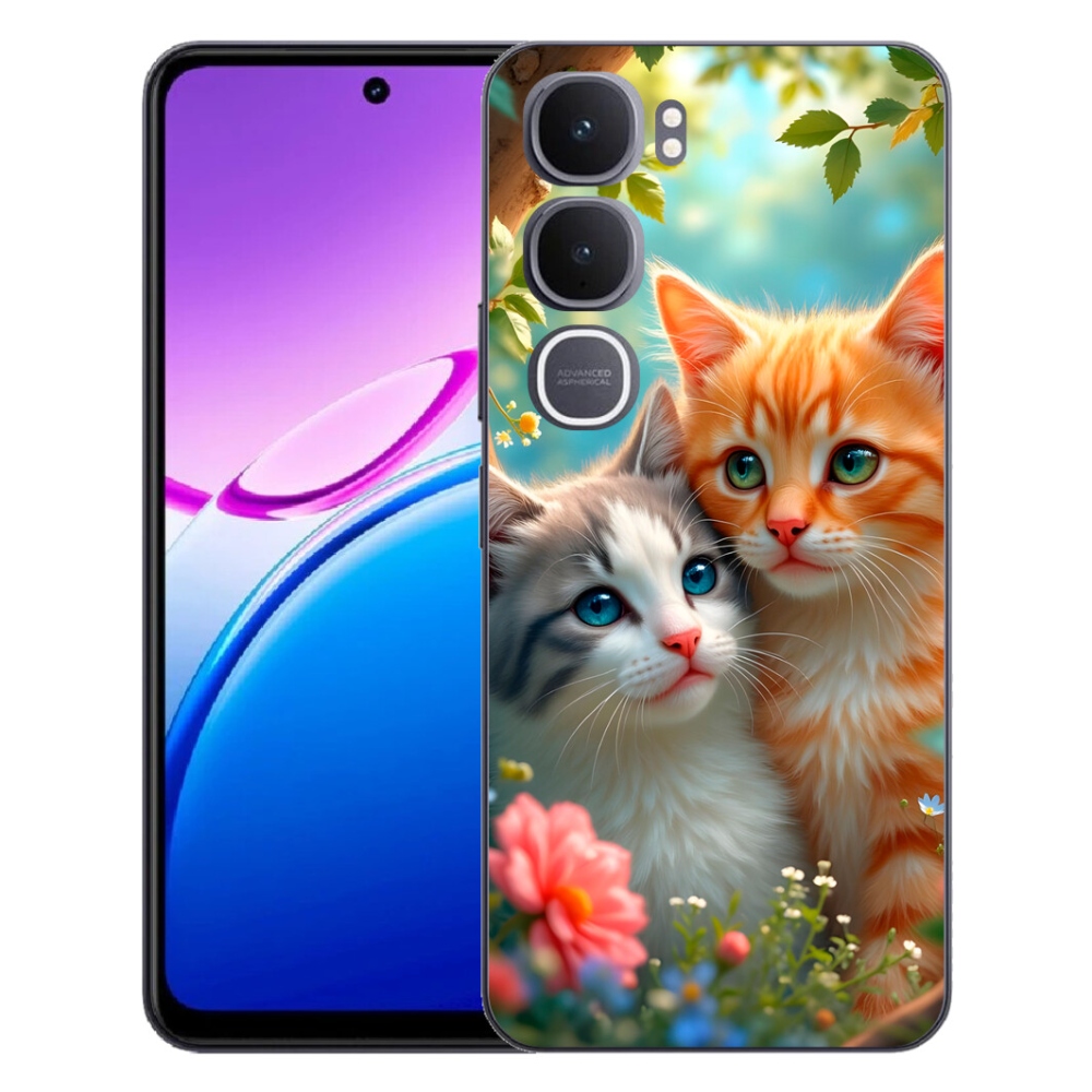 Gelový kryt mmCase na Vivo Y31 5G - kočičí láska 2