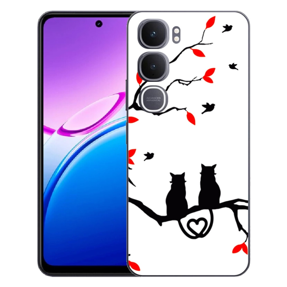 Gelový kryt mmCase na Vivo Y31 5G - kočičí láska