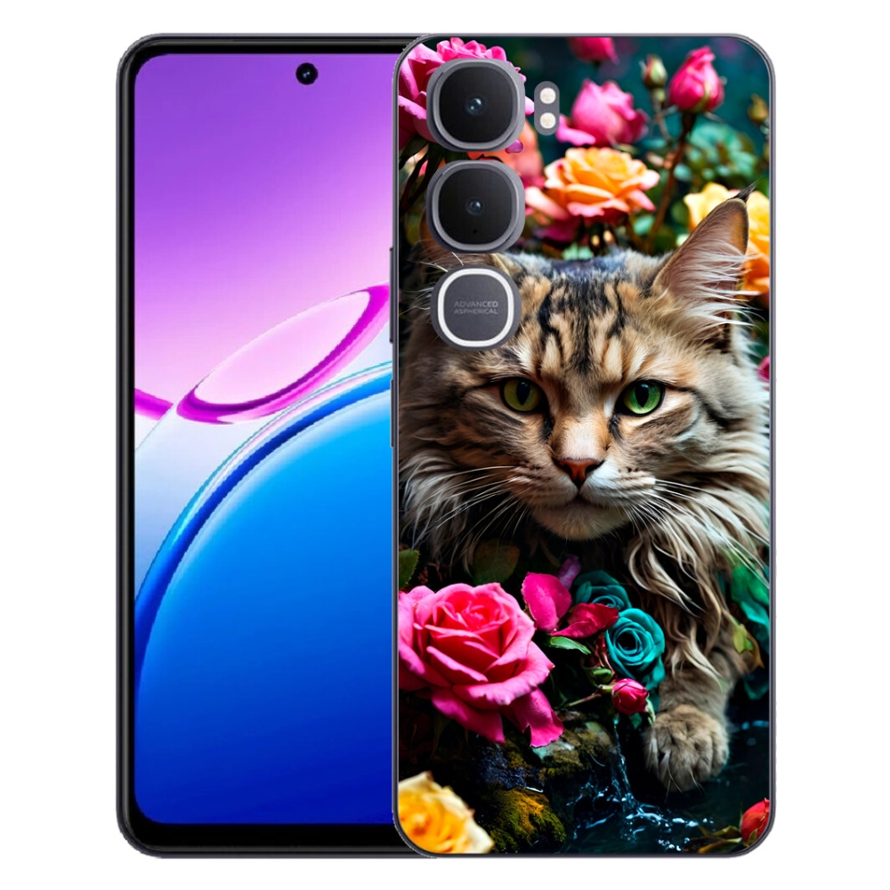 Gelový kryt mmCase na Vivo Y31 5G - kočíčí pohled 2