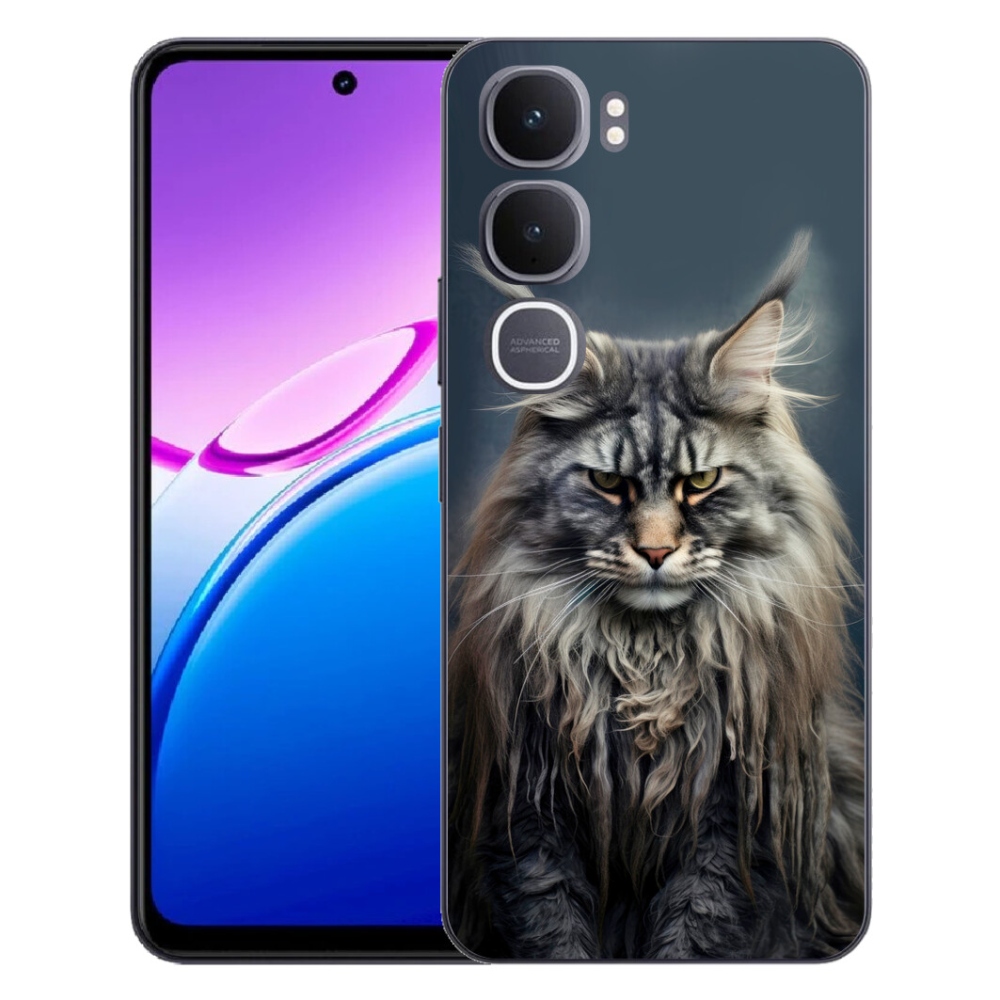 Gelový kryt mmCase na Vivo Y31 5G - kočíčí pohled 4