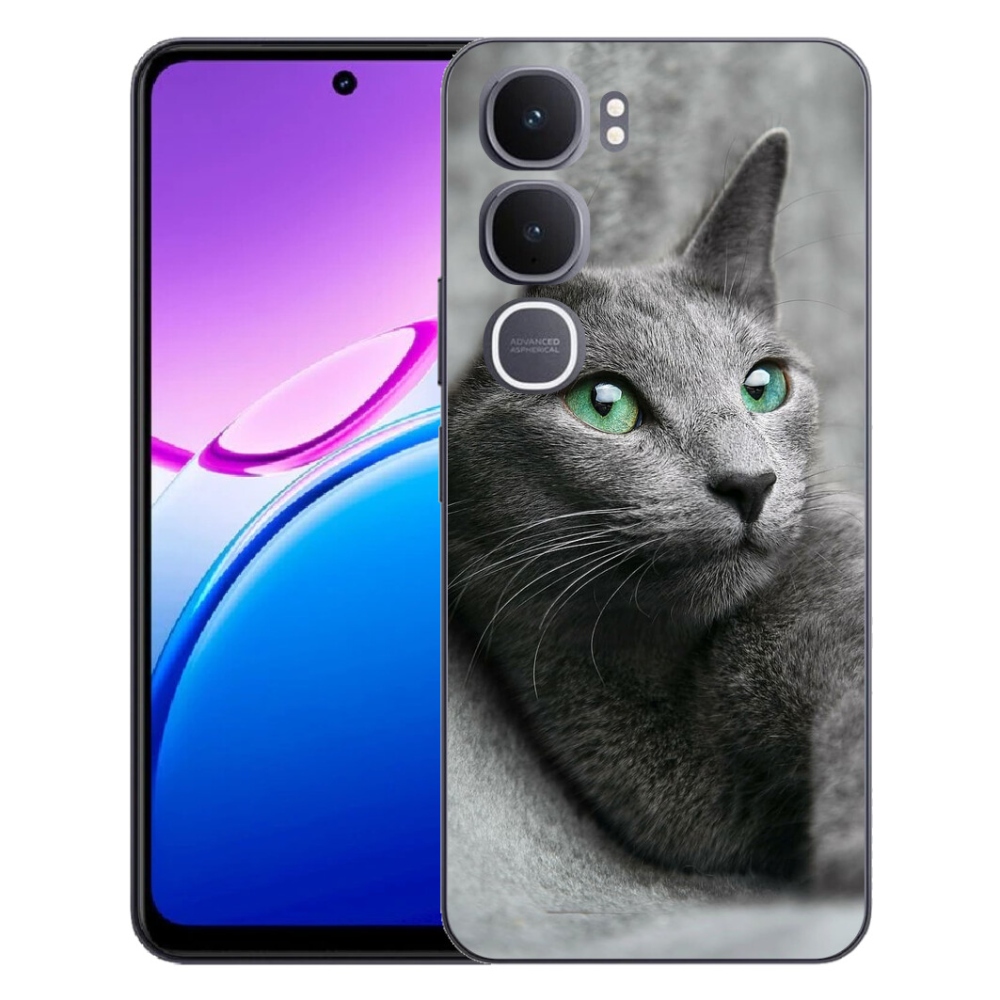 Gelový kryt mmCase na Vivo Y31 5G - kočka 2