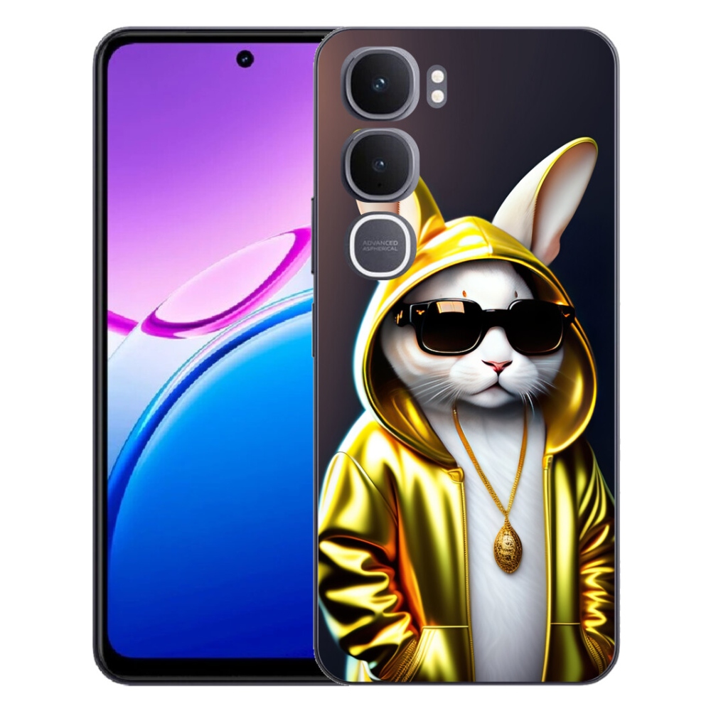 Gelový kryt mmCase na Vivo Y31 5G - kočka boss