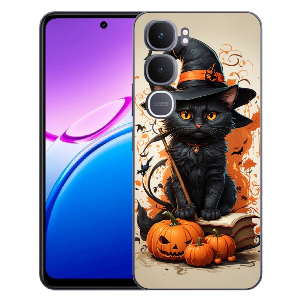 Gelový kryt mmCase na Vivo Y31 5G - kocour čaroděj