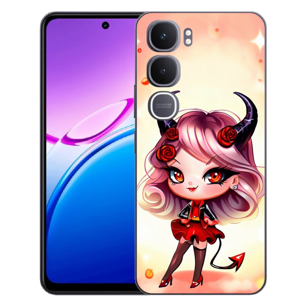 Gelový kryt mmCase na Vivo Y31 5G - kreslená čertice