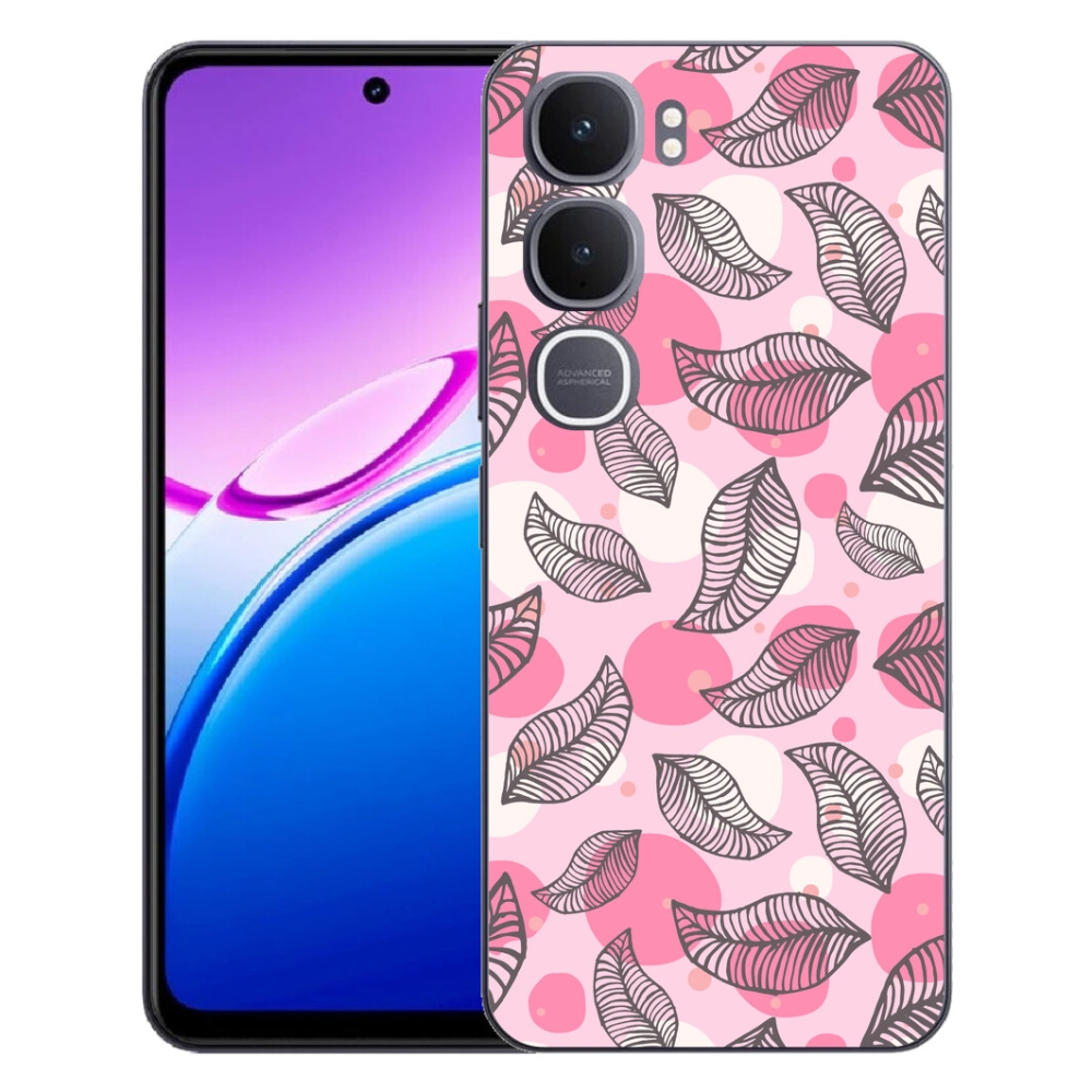 Gelový kryt mmCase na Vivo Y31 5G - kreslené padající listy