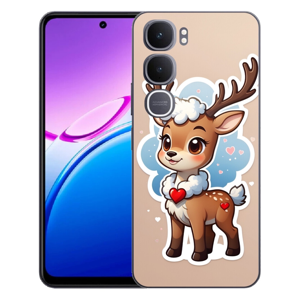 Gelový kryt mmCase na Vivo Y31 5G - kreslený sob