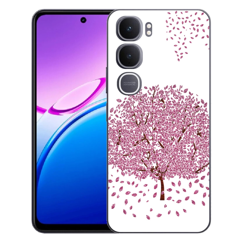 Gelový kryt mmCase na Vivo Y31 5G - kreslený strom s listy