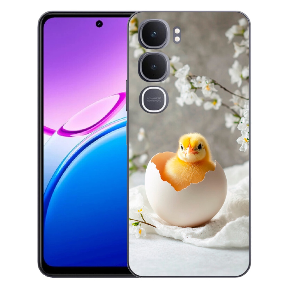 Gelový kryt mmCase na Vivo Y31 5G - kuřátko