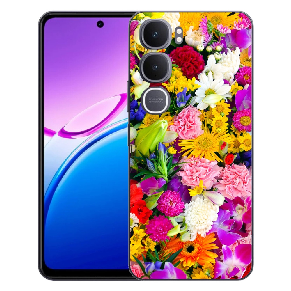 Gelový kryt mmCase na Vivo Y31 5G - květiny 12