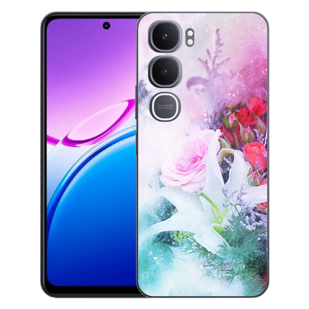 Gelový kryt mmCase na Vivo Y31 5G - květiny 4