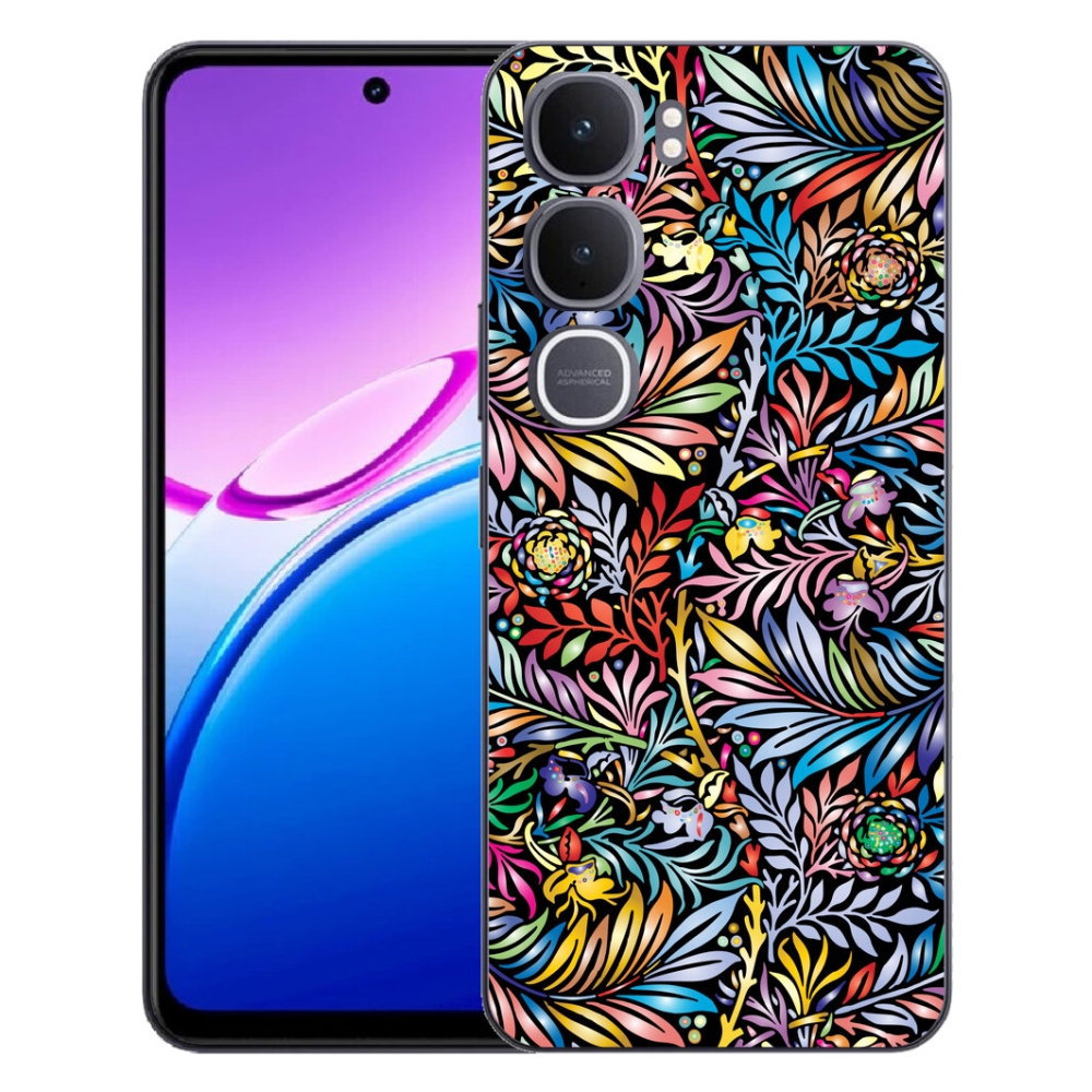 Gelový kryt mmCase na Vivo Y31 5G - květiny 5