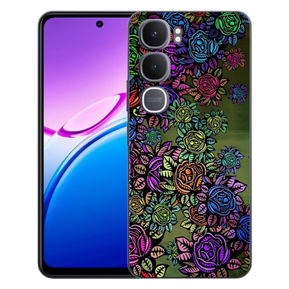 Gelový kryt mmCase na Vivo Y31 5G - květiny 6