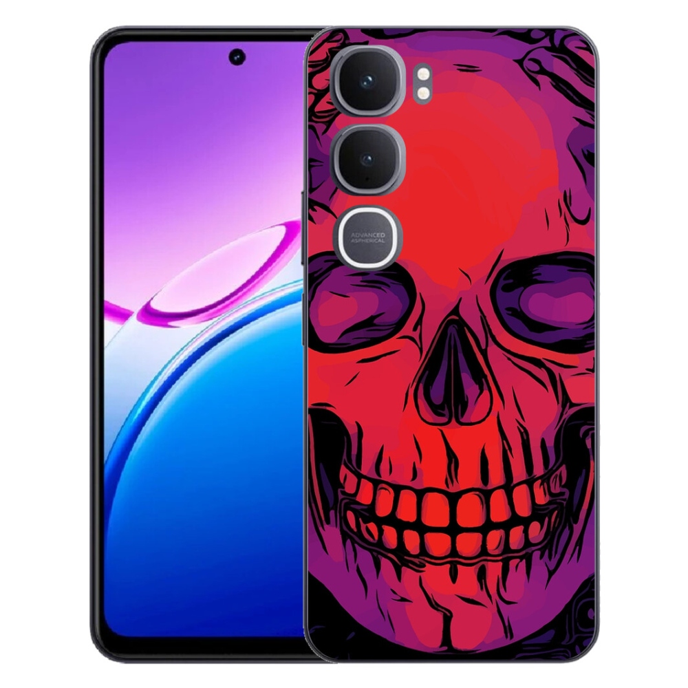 Gelový kryt mmCase na Vivo Y31 5G - lebka