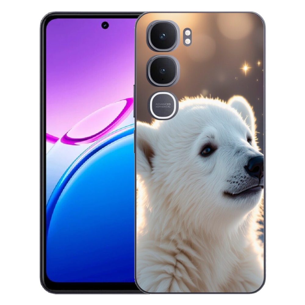 Gelový kryt mmCase na Vivo Y31 5G - lední medvěd