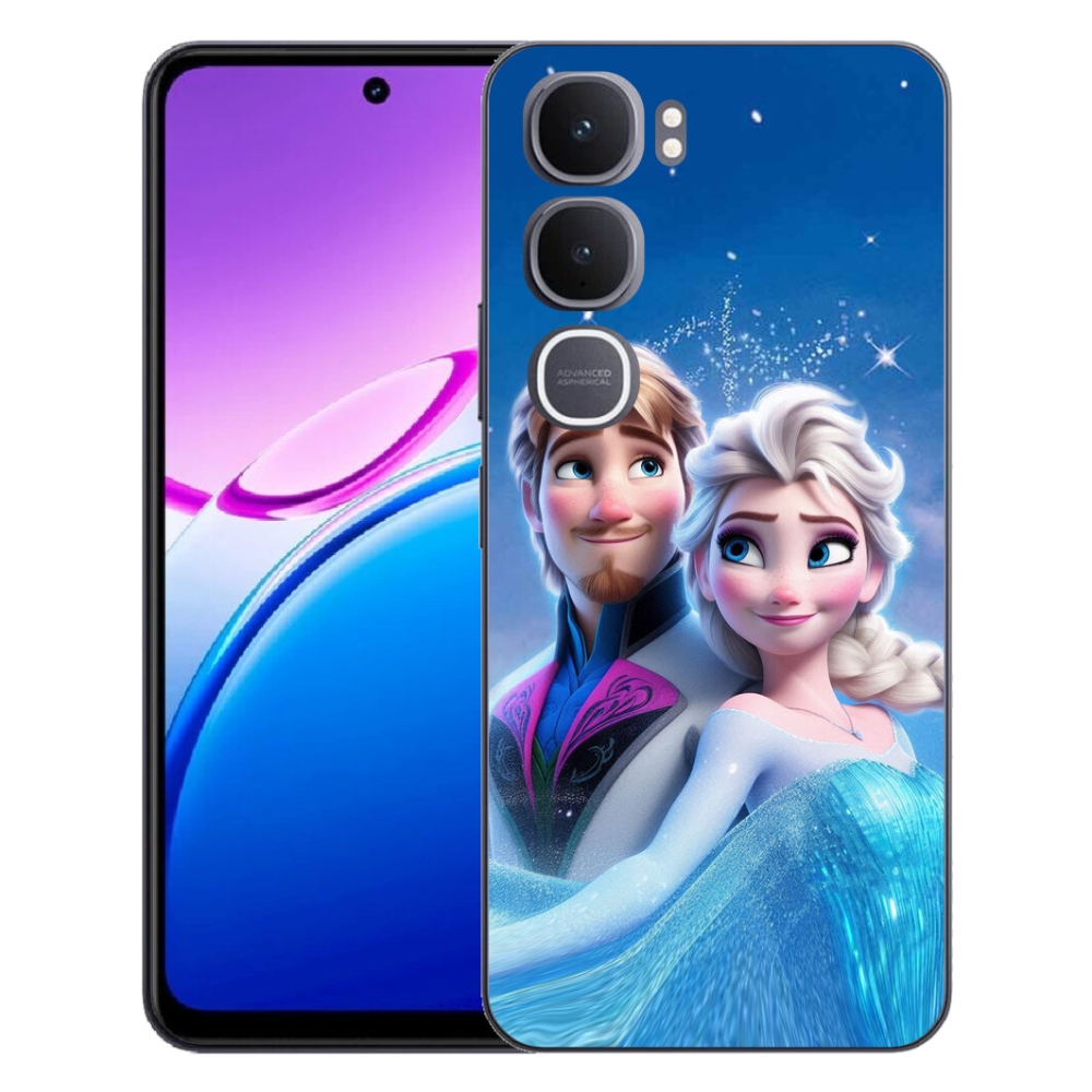 Gelový kryt mmCase na Vivo Y31 5G - ledové království 1