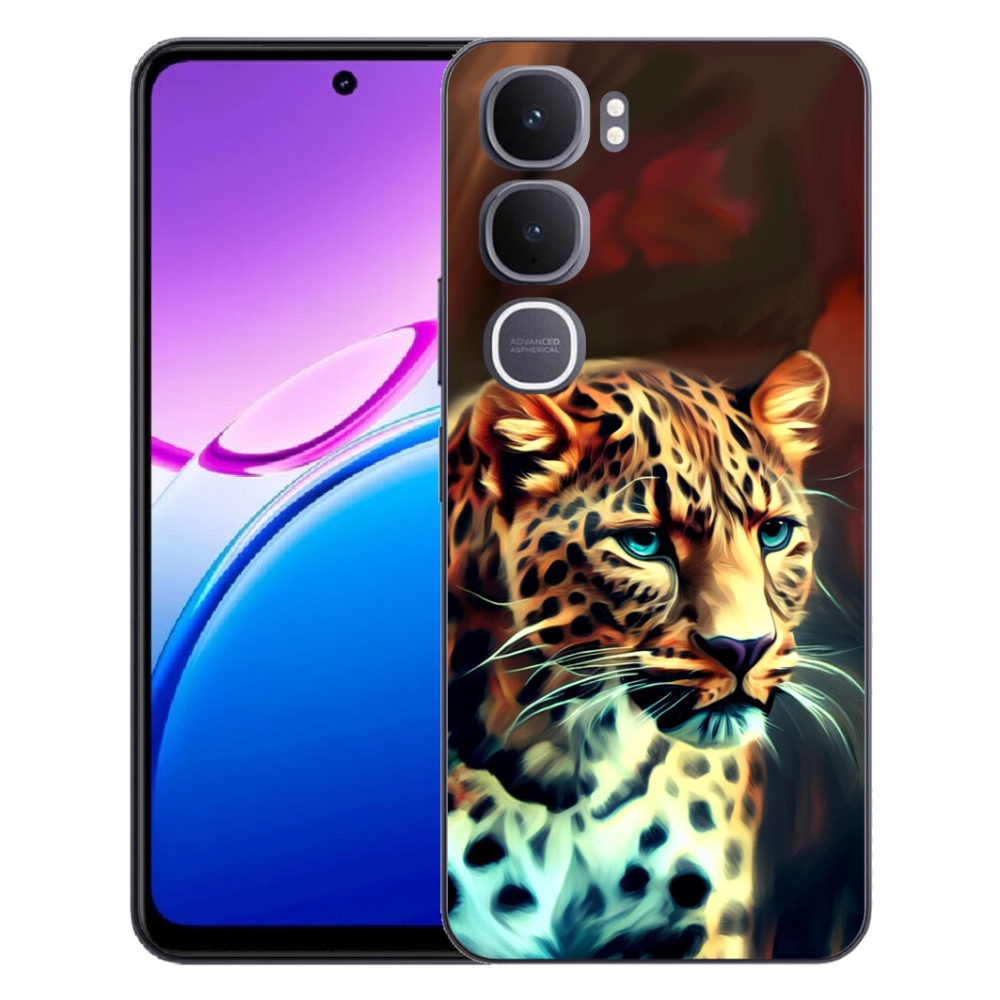 Gelový kryt mmCase na Vivo Y31 5G - leopard