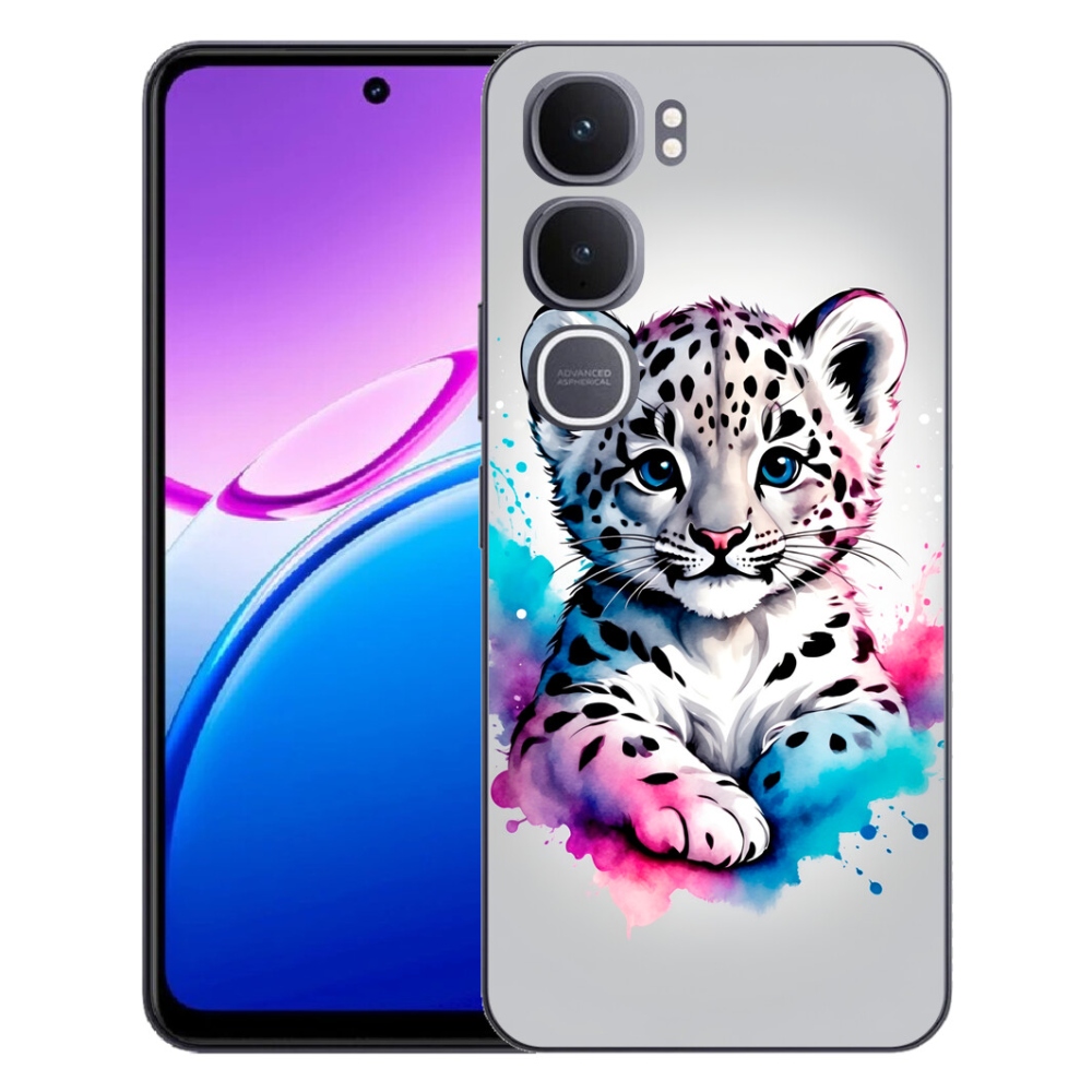 Gelový kryt mmCase na Vivo Y31 5G - levhartí mládě