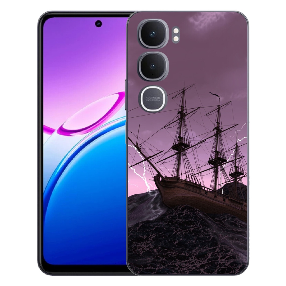 Gelový kryt mmCase na Vivo Y31 5G - loď v bouři