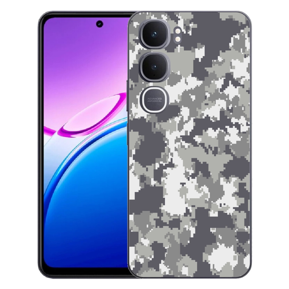 Gelový kryt mmCase na Vivo Y31 5G - maskáčový vzor 2